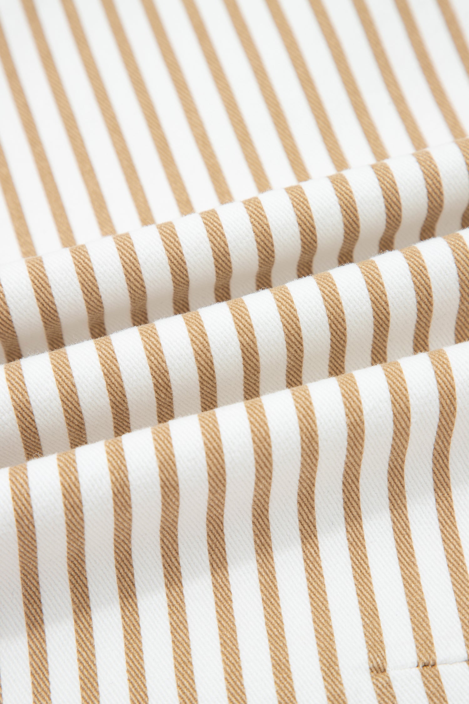 Khaki Stripe Casual Barrel Jeans